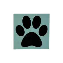 Load image into Gallery viewer, 10&quot; x 10&quot; SIGN - PAW PRINT - TEAL - CUSTOM