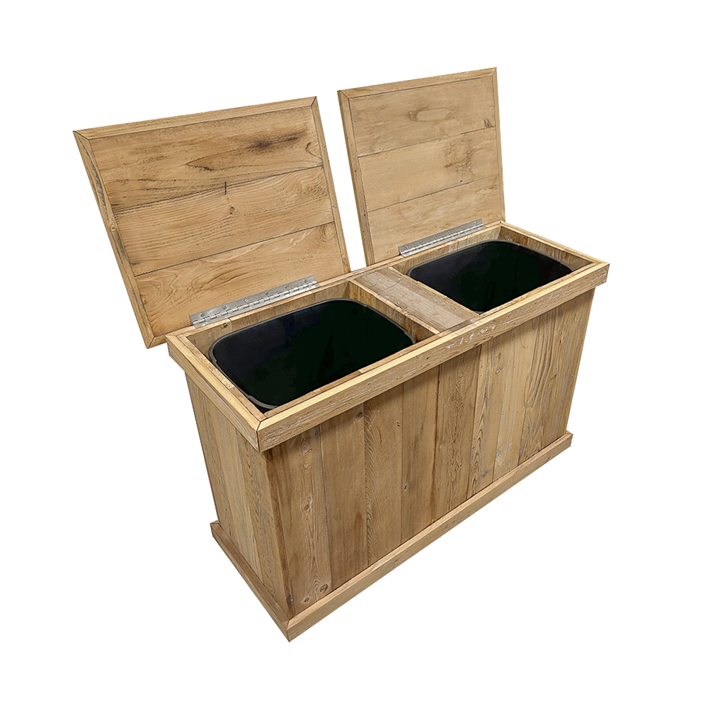 Double Trash Can Haggards Rustic Goods