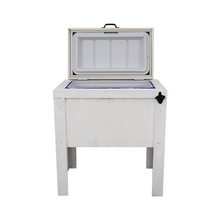 Load image into Gallery viewer, Single Cooler with Bottle Open &amp; Handle - White