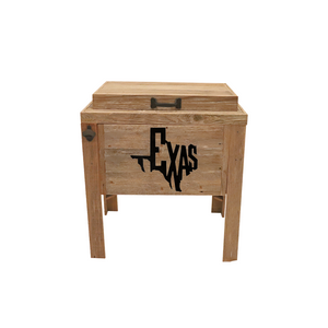 Single Cooler with Texas Cutout - Natural