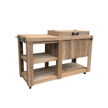 Load image into Gallery viewer, Rustic Cooler with Table - Bottle Opener - Handle