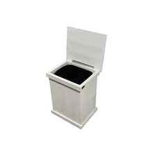 Load image into Gallery viewer, Single Trash Can - White