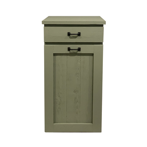 Single Trash Can - Slide Out - Top Drawer - Green