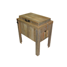 Load image into Gallery viewer, Single Rustic Cooler - Natural - Wood - Bottle Opener - Handle