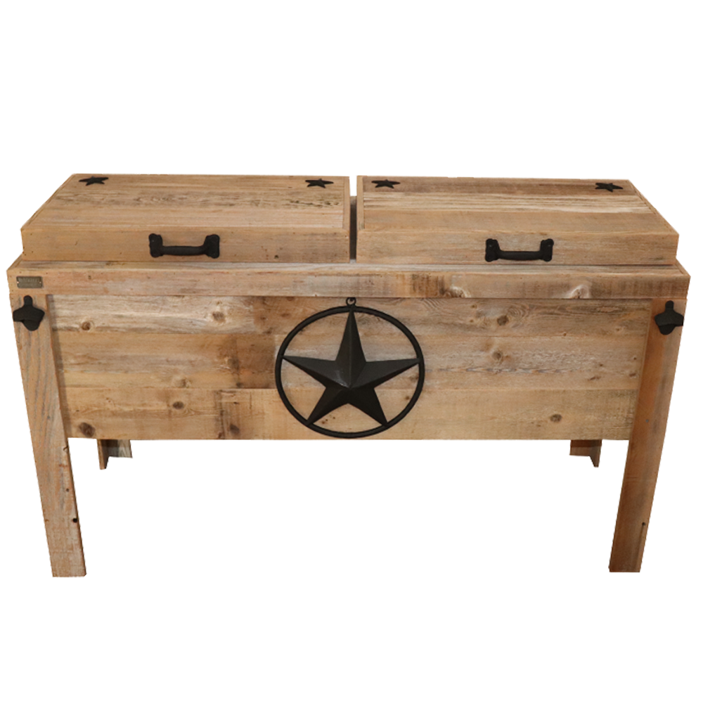 Double Cooler with Steel Star with Rope - Black