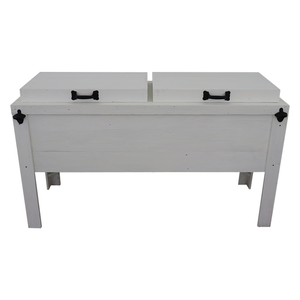Double Rustic Cooler - White