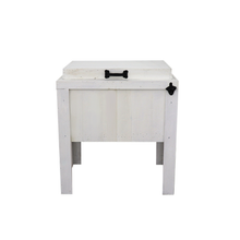 Load image into Gallery viewer, Single Rustic Cooler - White Paint - Longhorn Cutout