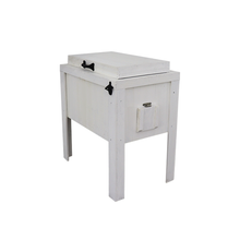 Load image into Gallery viewer, Single Rustic Cooler - White - Metal Adornment