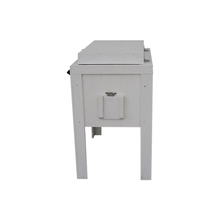 Load image into Gallery viewer, Single Rustic Cooler - White - Metal Adornment