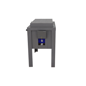 Single Cooler with Longhorn Head Adornment - Stonehedge Grey