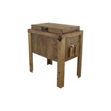 Load image into Gallery viewer, Single Rustic Cooler - Walnut Stain - Longhorn Cutout