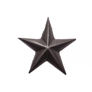3" CAST STAR, NAIL IN - LARGE - PEWTER