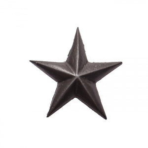 1-3/4" CAST STAR, NAIL IN - PEWTER