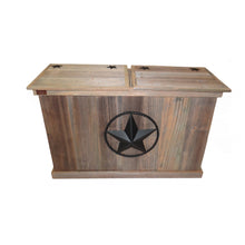 Load image into Gallery viewer, Double Trash Can with Steel Star w/ Rope