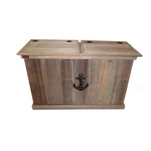 Load image into Gallery viewer, Double Trash Can with Sea Anchor