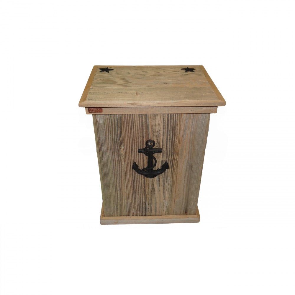Single Trash Can with Sea Anchor