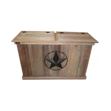 Load image into Gallery viewer, Rustic Double Trash Can - Barbed Wire - HRTCDB004B 