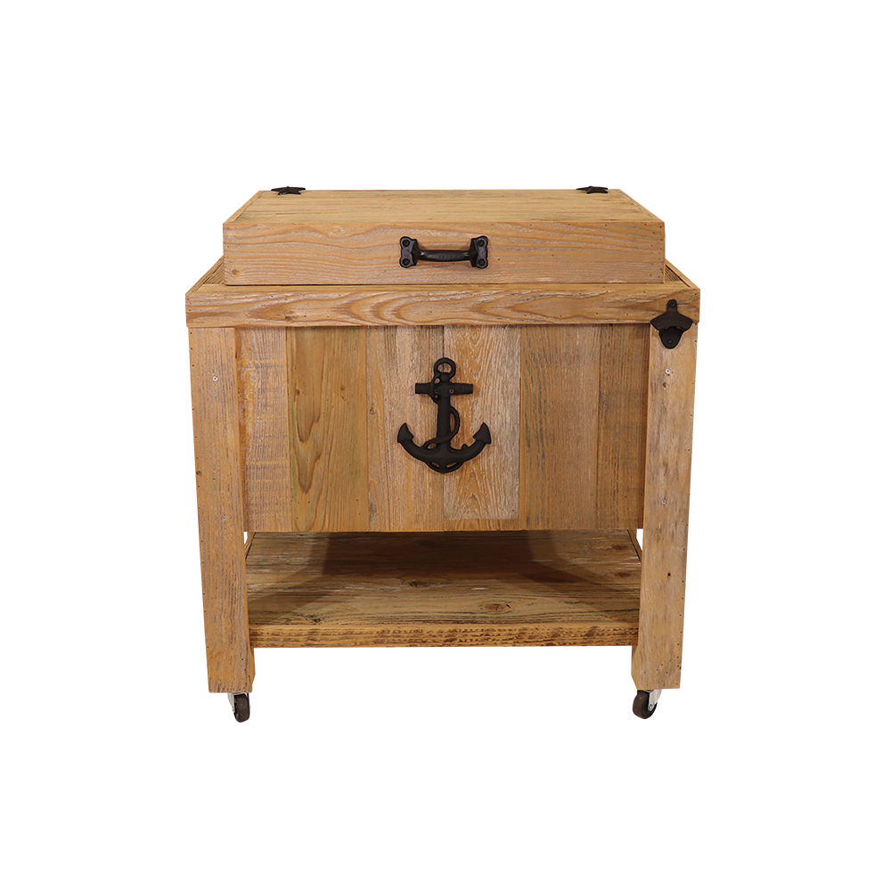 Yeti barnwood chest store cooler