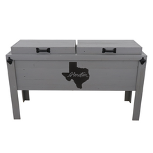Load image into Gallery viewer, Double Rustic Cooler - Grey - Metal Cutout