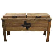 Load image into Gallery viewer, Double Rustic Cooler - Brown - Metal Cutout