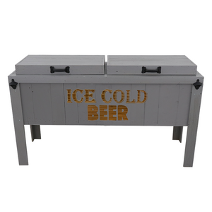 grey double engraved cooler