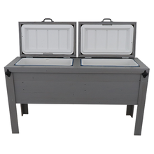 Load image into Gallery viewer, grey double rustic coolers