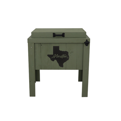 Sagebrush Green Single Cooler - Metal Houston. Tx Cutout