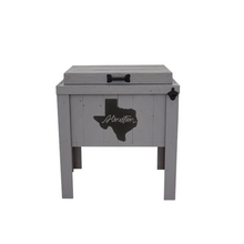 Load image into Gallery viewer, Single Rustic Cooler - Stonehedge Grey - Houston, TX Cutout