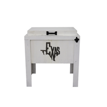 Load image into Gallery viewer, Single Rustic Cooler - White - Texas Cutout