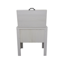Load image into Gallery viewer, single rustic cooler, white paint, engraved