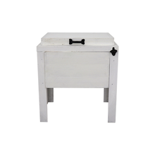 Load image into Gallery viewer, rustic single cooler, white, engraved