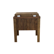 Load image into Gallery viewer, Single Rustic Cooler - Brown - Stained