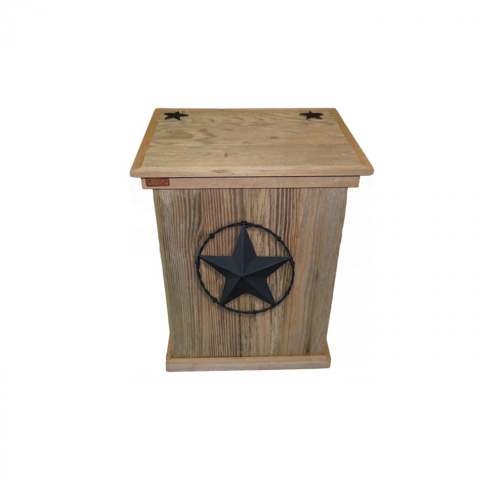 Rustic Trash Cans - Barbed Wire - HRTCSI004B 